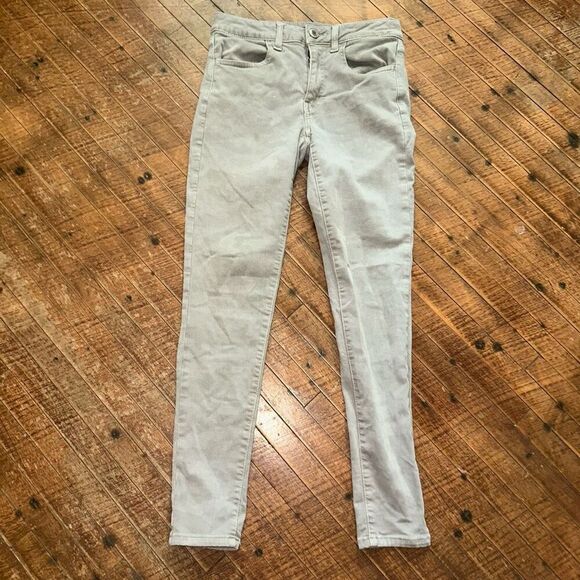 American Eagle tan high rise stretchy normcore 6 jeggings - Picture 1 of 3